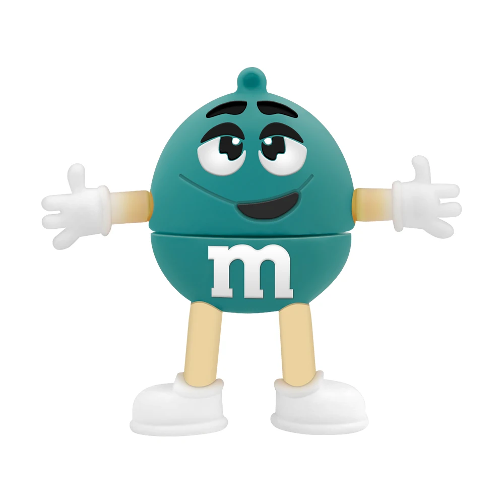light blue Милый флеш-накопитель u-диск 32gb 16gb 8gb rainbow beans M& M bean usb флеш-накопитель прекрасный подарок полная емкость 64gb флешка cle usb loptop - Цвет: light blue
