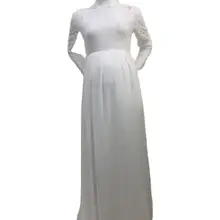 

2021 New High-Quality Long-Sleeved Lace Fight For Pregnant Women Sexy Loose Tail Pregnant Women Dress