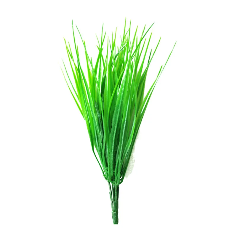 5 Bundles Fake Greenery Turf Grass Artificial Plant For Home Office Dining Bar Engagement Wedding Decoration Supplies