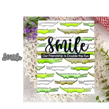 

JC Smile Letters Words Metal Cutting Dies DIY Scrapbooking Handmade Die Cut Card Make Stencil Craft Mold Mould Model Decoration