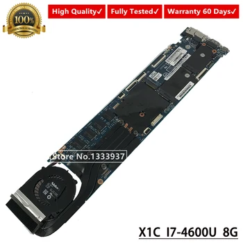 

00UP983 mainboard I7-4600U 8G for lenovo ThinkPad X1C X1 carbon Laptop motherboard LMQ-1 MB 12298-2 48.4LY26.021