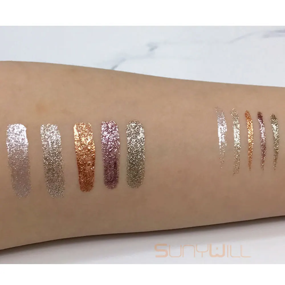 Glitter Liquid Eyeliner Professional Makeup Eye Liner Pen Waterproof Metallic Shiny Eyeshadow for Eye Pigment Korean Cosmetics