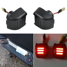 LED Rear Bumper License Number Plate Lights for Nissan Navara D40 Lamp Bulb 26510 ZP50A Car Accessories