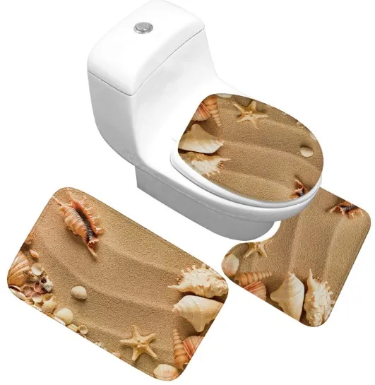 CAMMITEVER 3 шт. коврики домашний туалет ковер сиденье на унитаз коврик для унитаза коврик для сиденья унитаза Противоскользящий коврик для туалета