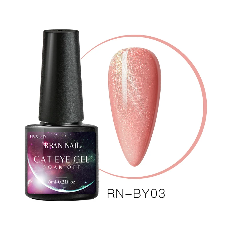 Q01814 RBAN NAIL 6 мл Цветной Гель-лак для ногтей кошачий глаз замачиваемый Гель-лак для ногтей долговечный кошачий глаз УФ-Гель-лак для маникюра ногтей - Цвет: Q01814