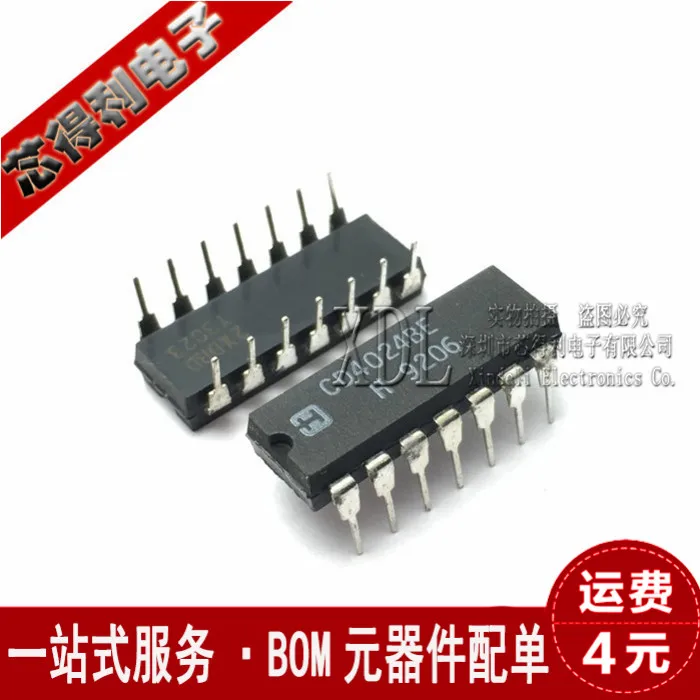 

10 шт./лот Новый логический счетчик Hcf4024be Cd4024be Dip-14