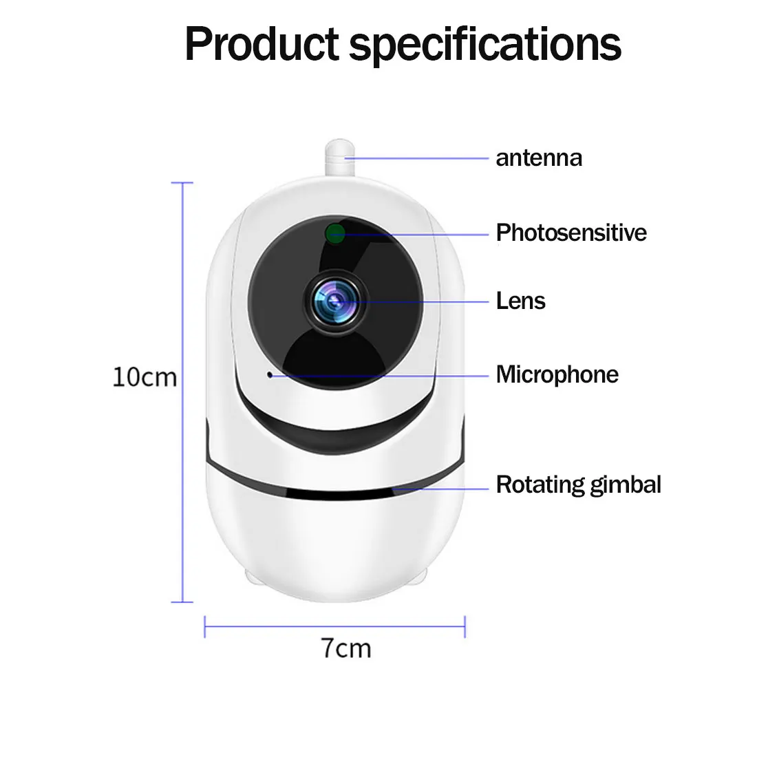 IP купольная камера с WiFi HD 1080P беспроводная камера интеллектуальная домашняя система видеонаблюдения для IOS Android Windows