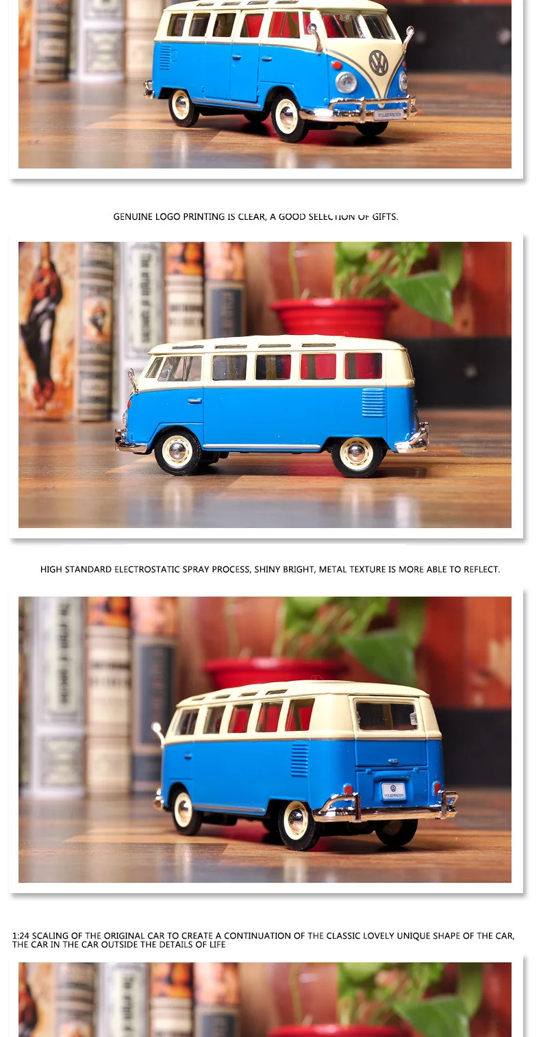 Модель автомобиля Maisto 1:24 Volkswagen Bus Samba, модель автомобиля из сплава, модель автомобиля для литья под давлением, модель автомобиля, украшение автомобиля, коллекция, подарочная игрушка