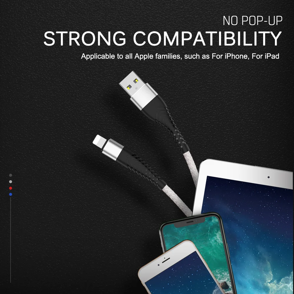 0 2 1 м 3 USB быстрая зарядка Зарядное устройство кабель Lightning для iPhone 11 Pro X 6 6S 7 8 5 5S