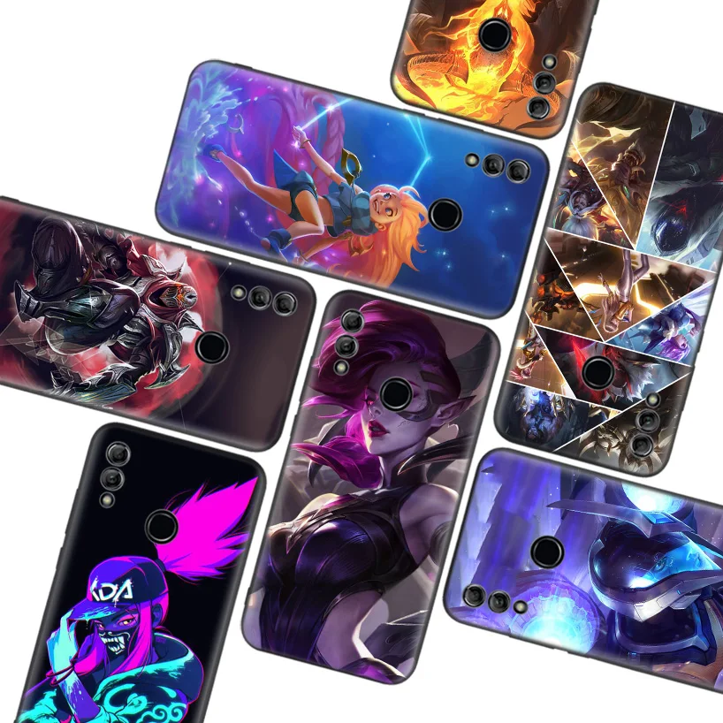 Чехол для телефона League of legends черный чехол Huawei Y9 Y5 Y6 Y7 2019 Honor 10 9 Lite 9X 8X 8S 8A 7X 7A 10i 20i