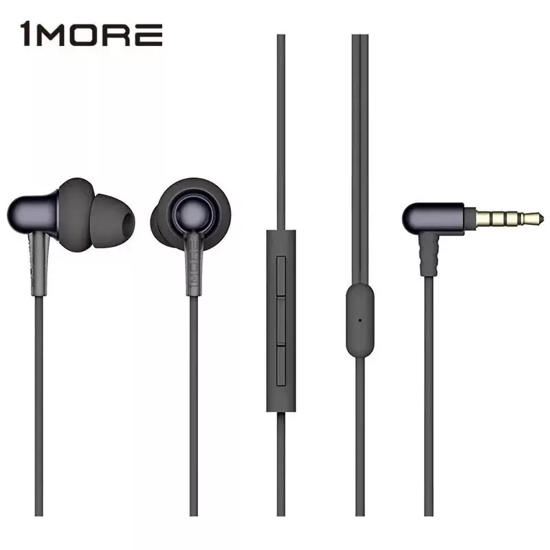 1 еще E1025 двойной dynamique pilote HiFi наушники intra-auriculaires avec micro ligne-controle du breit-isolation casqu