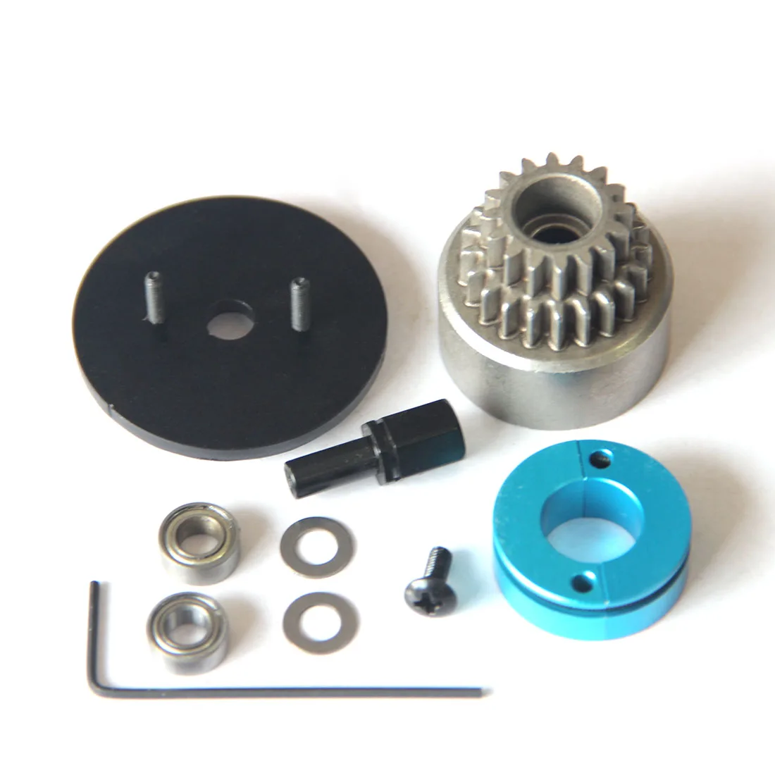 

Double Gears Clutch Assembly RC Model Ship Upgrade Part For TOYAN FS-L200 Double-Cylinder 4-Stroke Methanol Engine Model Toys