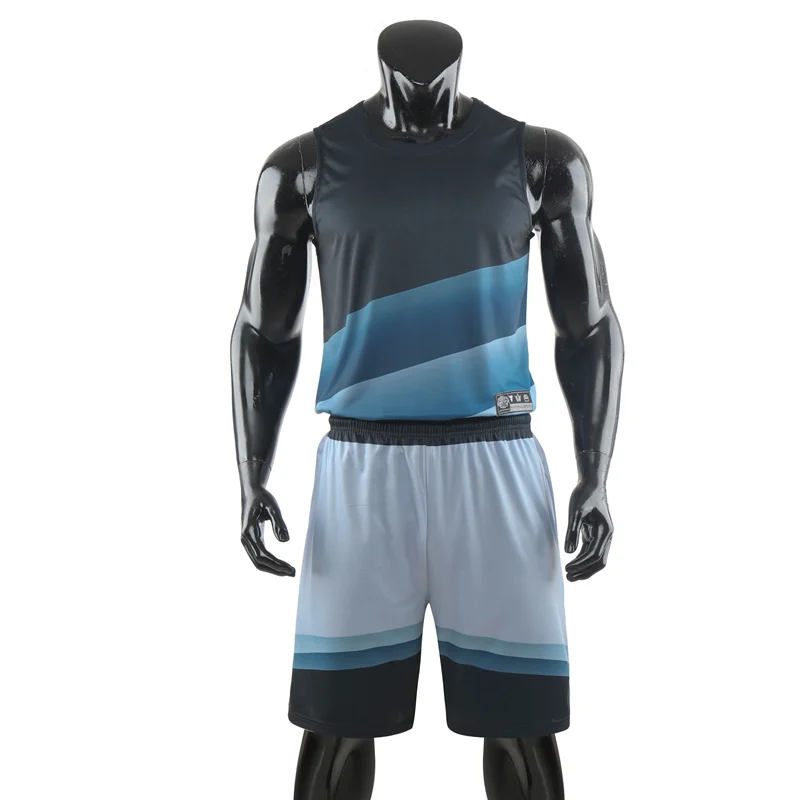 Новые высококачественные мужские баскетбольные майки, спортивные костюмы, детский баскетбол, комплект униформы, спортивная одежда для колледжа - Цвет: black