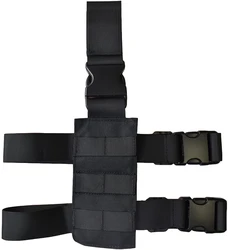 Tactical Drop Leg Panel with Molle Attachment for Gun Holsters and Mag Pouches (Black color)