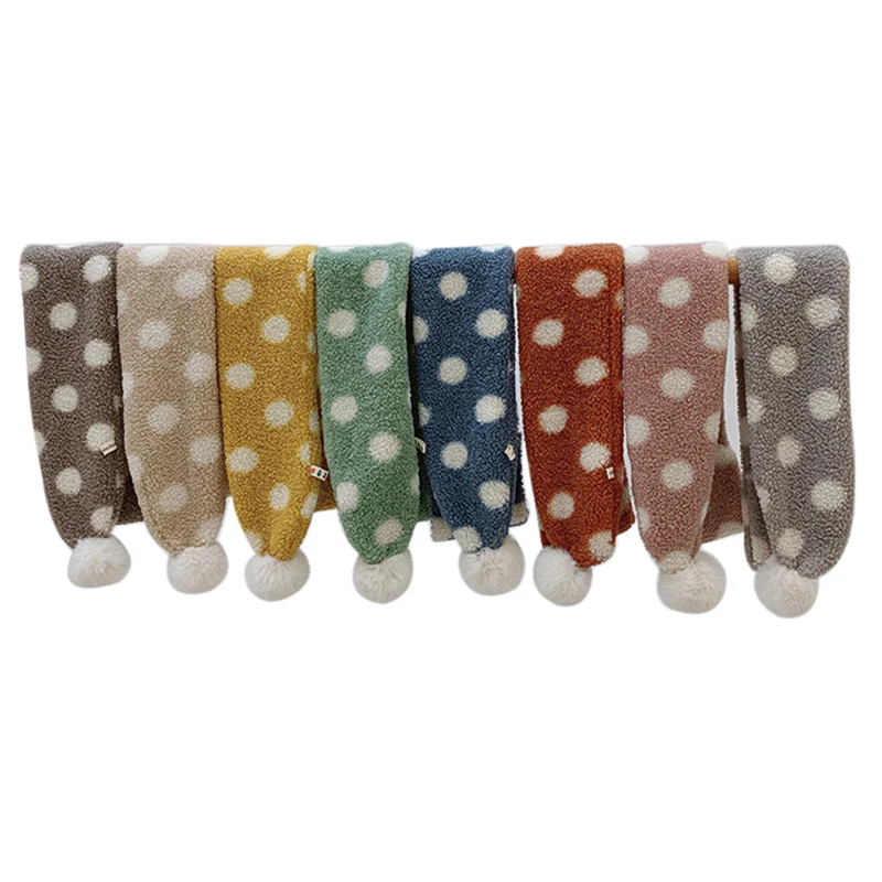 

Fashion Baby Scarf Baby Boys Girls Winter Warmer Polka Dot Pattern Scarf Infant Collar Scarves Toddler Neckerchiefs