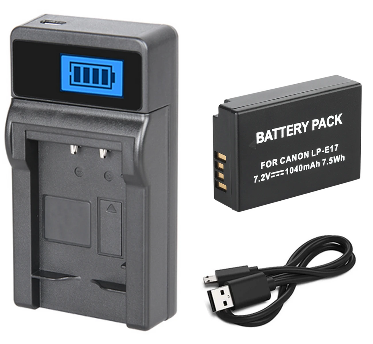 Battery and ChargerC LP-E17 аккумулятор+ зарядное устройство для цифровых зеркальных камер Canon EOS Rebel SL2, SL3, T6s, T6i, T7i и EOS Kiss X8i, X9, Kiss X9i - Цвет: Battery and ChargerC