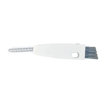 

2pcs Cup Lid Cleaning Brushes Plastic Groove and Gap Brush for Vacuum Cup Lunch Box Feeding Bottle (White)
