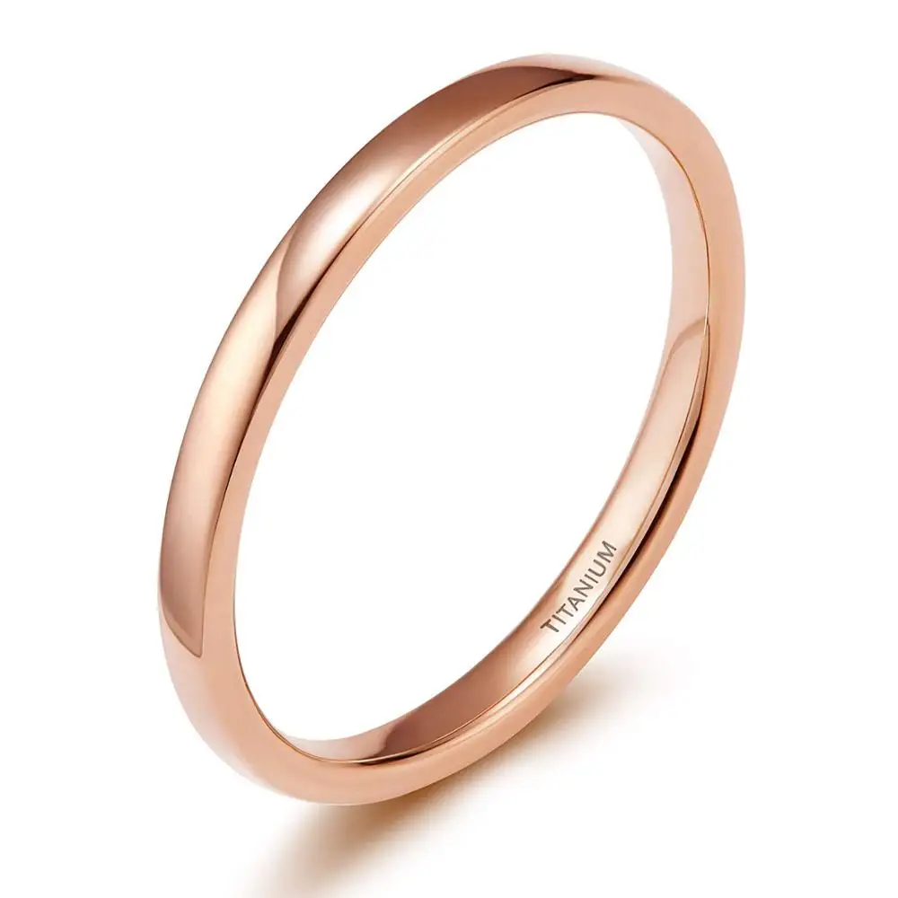 Elegant Blue Titanium Slim Band for Women and Men - Fashion Jewelry Ring