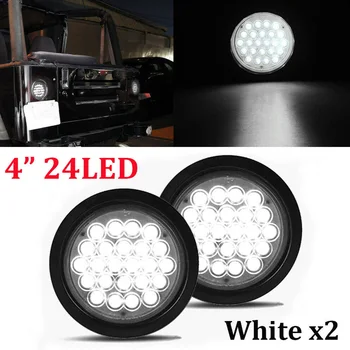 

Reverse Truck Tail Light Lamp Clear White Parts Accessories 12W 4 Inch Round