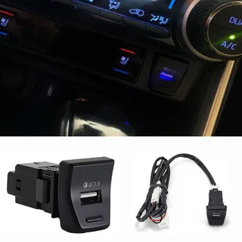 

For Toyota RAV4 2019 2020 5th Lossless Upgrade Car Charger QC3.0 Central Control Position Car Charger