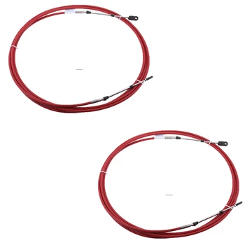 

2 Pieces 12Ft Boat Motor Throttle Control Cable Fits for Yamaha, 10-32UNF Threaded Connectors