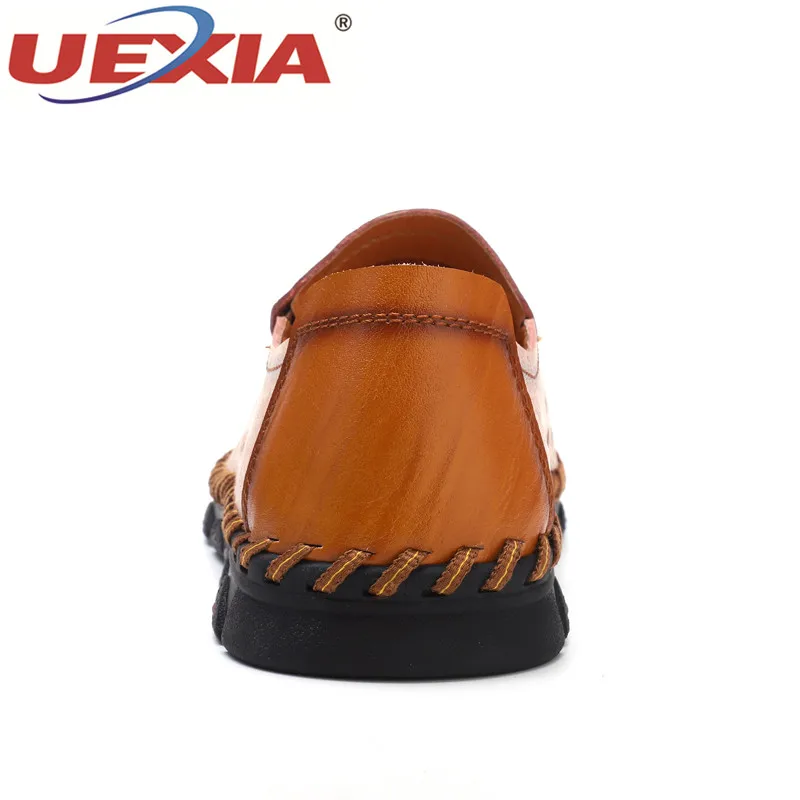 UEXIA; Мужская обувь для вождения; дышащие кроссовки; кожаные лоферы; модная мужская обувь ручной работы; дышащие мокасины на плоской подошве