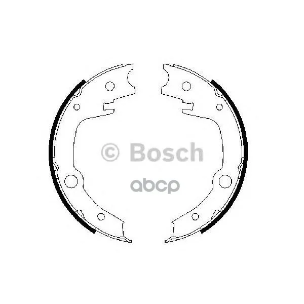 Колодки Тормозные Стояночного Тормоза Toyota Avensis(T250), Corolla(E120) Bosch арт. 0986487679
