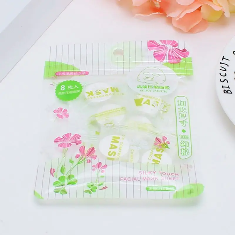 8 Pcs/Set Compressed Facial Mask Moisturizing Mask Portable Disposable Facial Mask Easy to Use 8 Pcs/Set Compressed Facial Mask Moisturizing Mask Portable Disposable Facial Mask Easy to Use