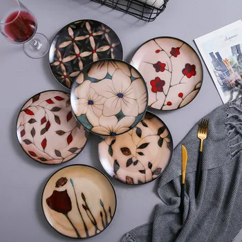 

Modern personalized ceramic tableware bowls and dishes personalized home restaurant creative steak plates dish plates LB81404