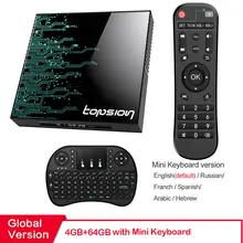 Android tv Box 9,0 4GB 64GB 4K H.265 медиаплеер 3D видео Google Assistant Netflix 2,4G 5GHz Wifi ТВ приемник телеприставка