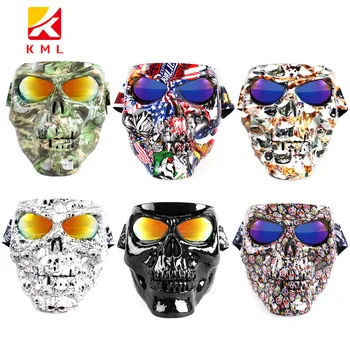 

LMoDri Motorcycle Goggles Helmet Mask Outdoor Riding Motocross Skulls Windproof Wind Glasses Sandproof Goggle Kinight Equipment