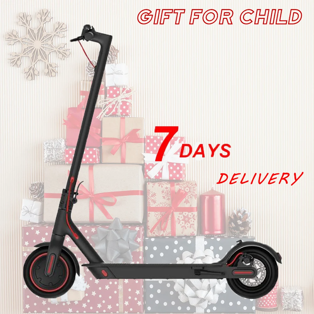 Gift For Kids ! Electric Scooter 25 KM/H 350W Power Tire Kick Scooter For Adults/Kids Delivery Within 7 Days No Tax