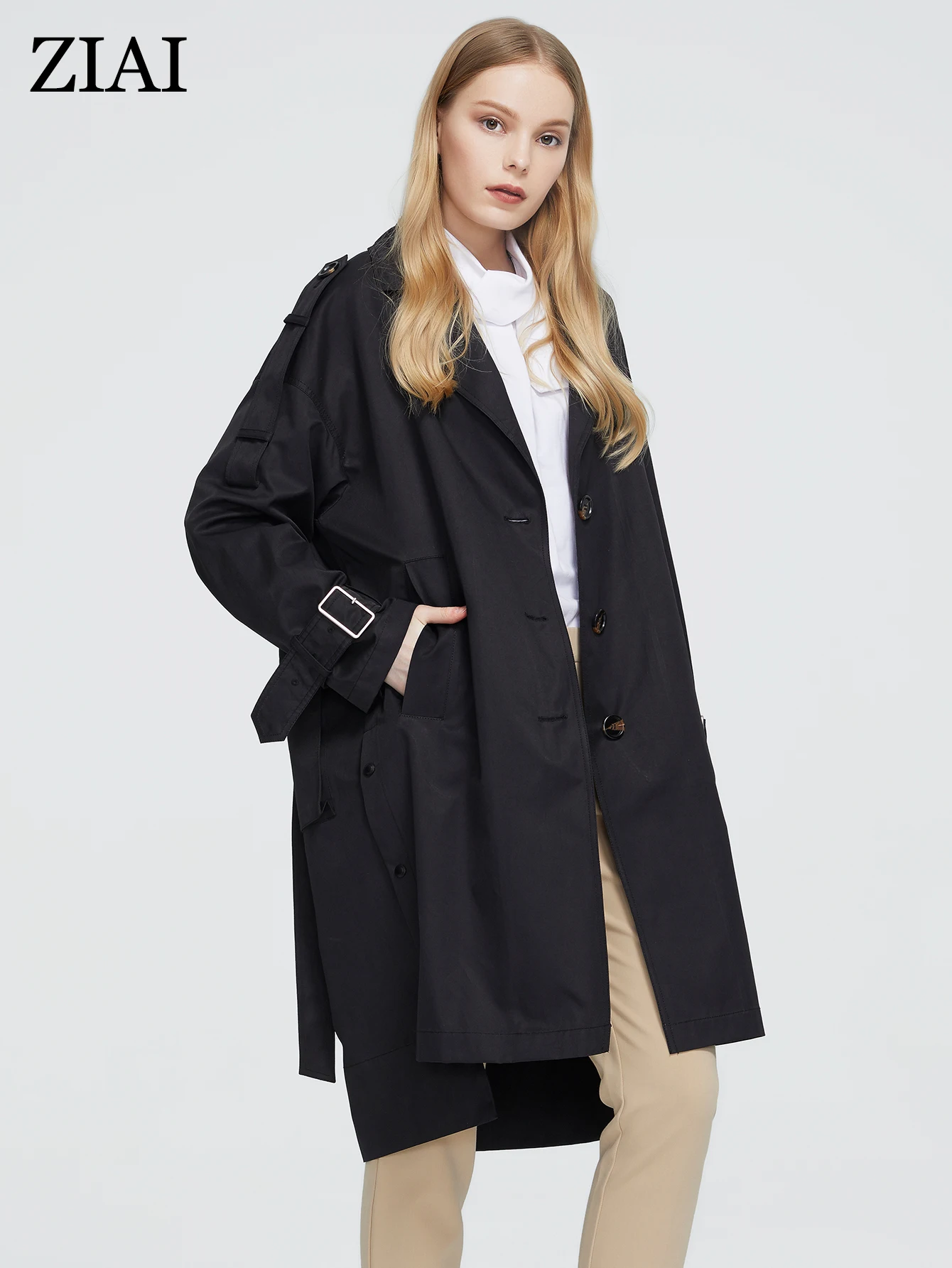 ziai-2022-nova-primavera-outono-trench-coat-longo-moda-a-prova-de-vento-capuz-grande-tamanho-preto-blusao-roupas-femininas-zs-7511