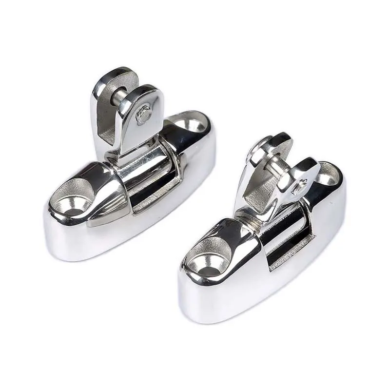 

316 Stainless Steel Bimini Top Universal Deck Hinge Mirror Polish For Marine Yacht Hardware Deck Hinge Pack of 2