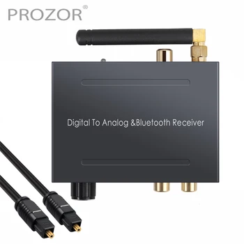 

Prozor Digital to Analog Audio Converter Bluetooth DAC Converter 5V 192K/24bit PCM/LPCM Optical Coaxial RCA 3.5mm Audio Adapter