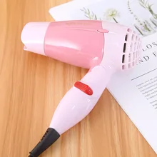 Мини-складной фен для волос, воздуходувка для путешествий, бытовой электрический фен для волос, горячий ветер, низкий уровень шума, фен-вентилятор с европейской вилкой, AC 1000 Вт, 200 в