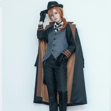 Uniformes de détective pour hommes, tenues de fête au palais Noble, Costume Cosplay japonais nakakara Chuya chiens errants Anime japonais, vestes de Style britannique 