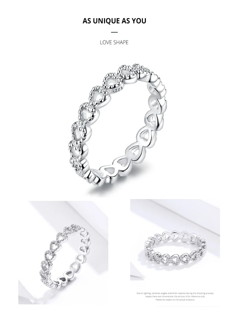 Women's 925 Sterling Silver 9 Styles Stackable Party Ring Display 1