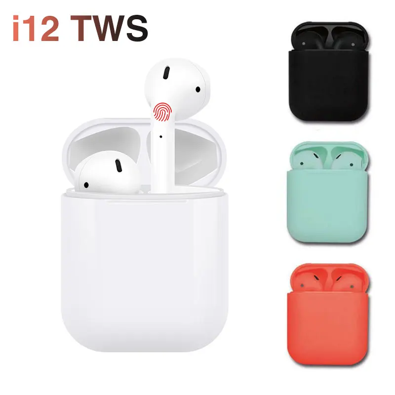 

Leic i12 TWS True Wireless Earphones 5.0 Bluetooth Touch Control Sport Headphones Handfree Ear Buds for Phone Headsets