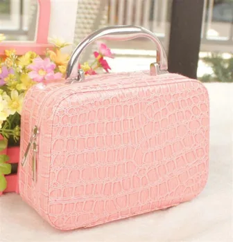 

Hot Sales Retro Stone Pattern Crocodile Pattern Cosmetics Case Korean-style Cosmetic Bag Hand Square Storage Box