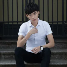 Мужская Повседневная рубашка, мужские рубашки, красивые летние модные рубашки, мужские однотонные рубашки с коротким рукавом, рубашки для социальных мужчин, 4XL