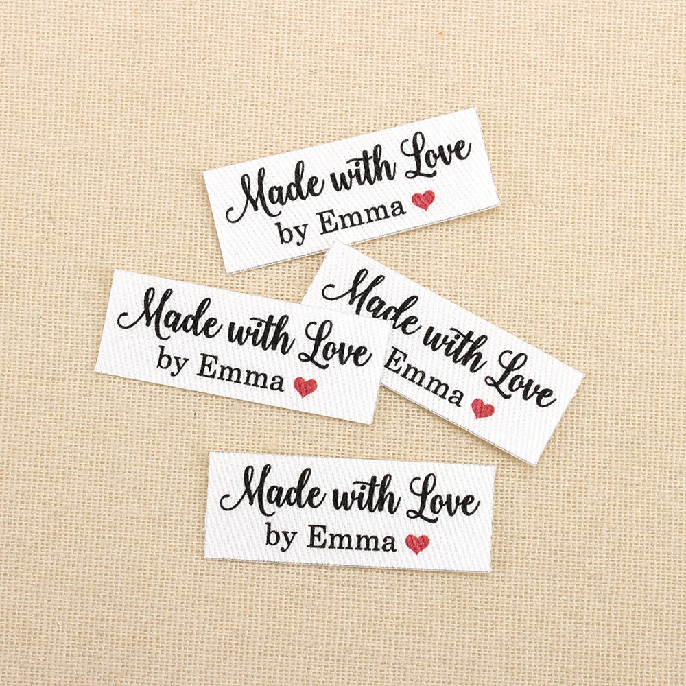 

112pcs Iron On Boutique Labels, Logo or Text, Personalized Brand , Clothing Labels, Choose font (TB3082)