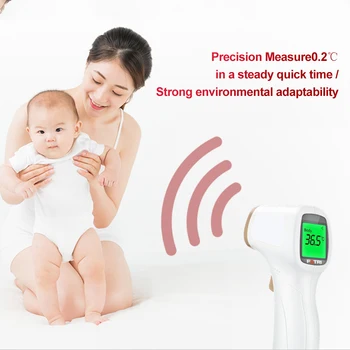

Adult Medical Digital Electronic Forehead Measuring Silicone Pacifier ThermometerEar Infrared Portable Temperature Device