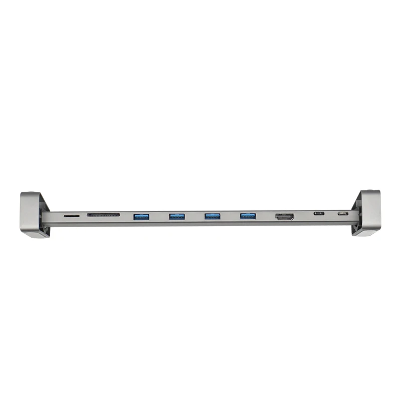 Grey 9 В1 usb-хаб type C к HDMI USB3.0 RJ45 док-станция адаптер для MacBook samsung Dex S8/S9 huawei P30 Pro Usb C адаптация - Цвет: Grey