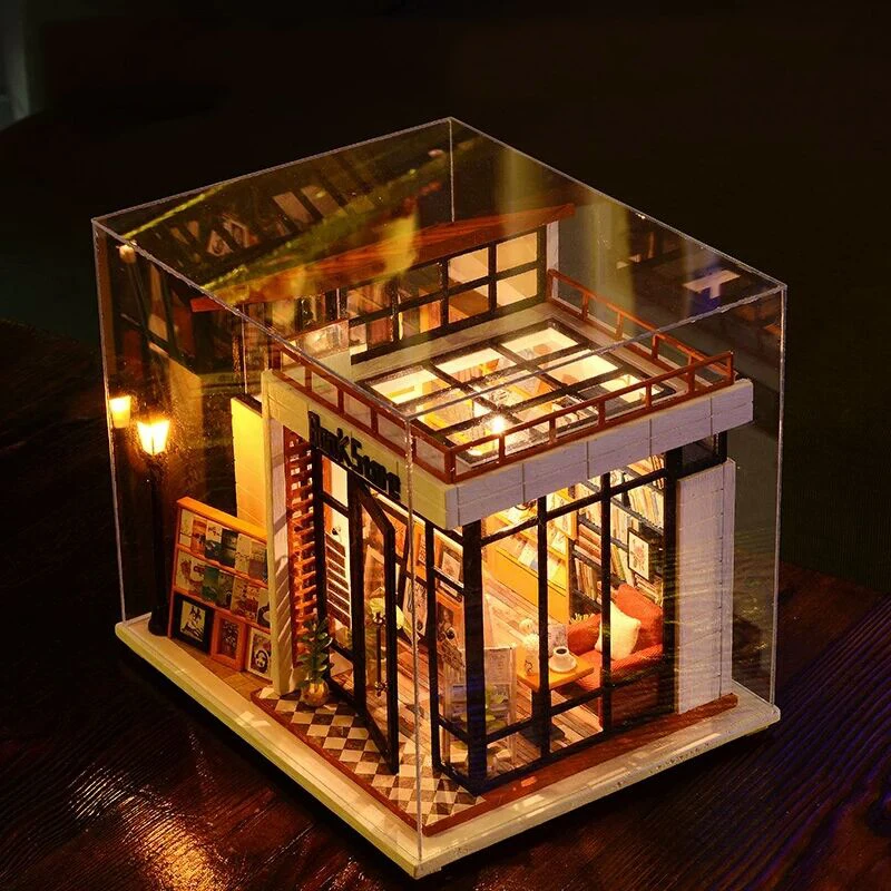 DIY-Doll-House-Miniature-Dollhouse-With-Furnitures-Wooden-House-Miniaturas-Toys-For-Children-New-Year-Christmas (4)