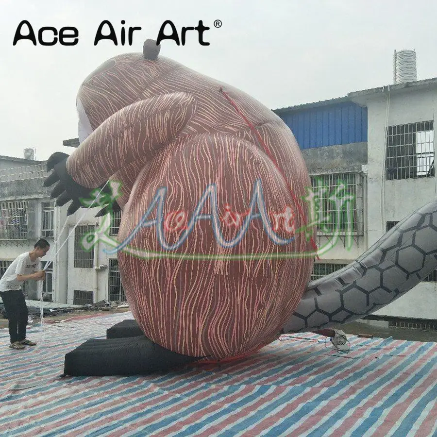 4 m tall Giant and Laborious Canadian People's mascot Inflatable Beaver for Advertising in Canada