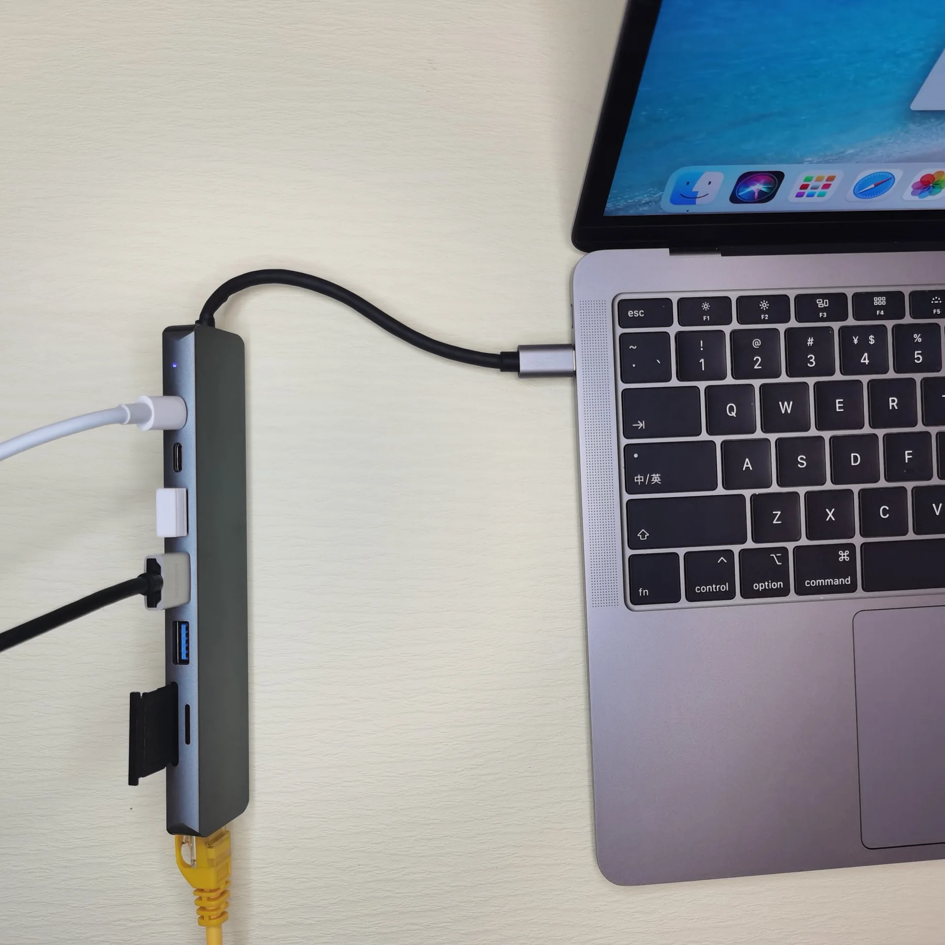 

Док-станция RJ45 Usb 3,0 PD для ноутбука 4K, док-станция с адаптером для зарядки SD и TF