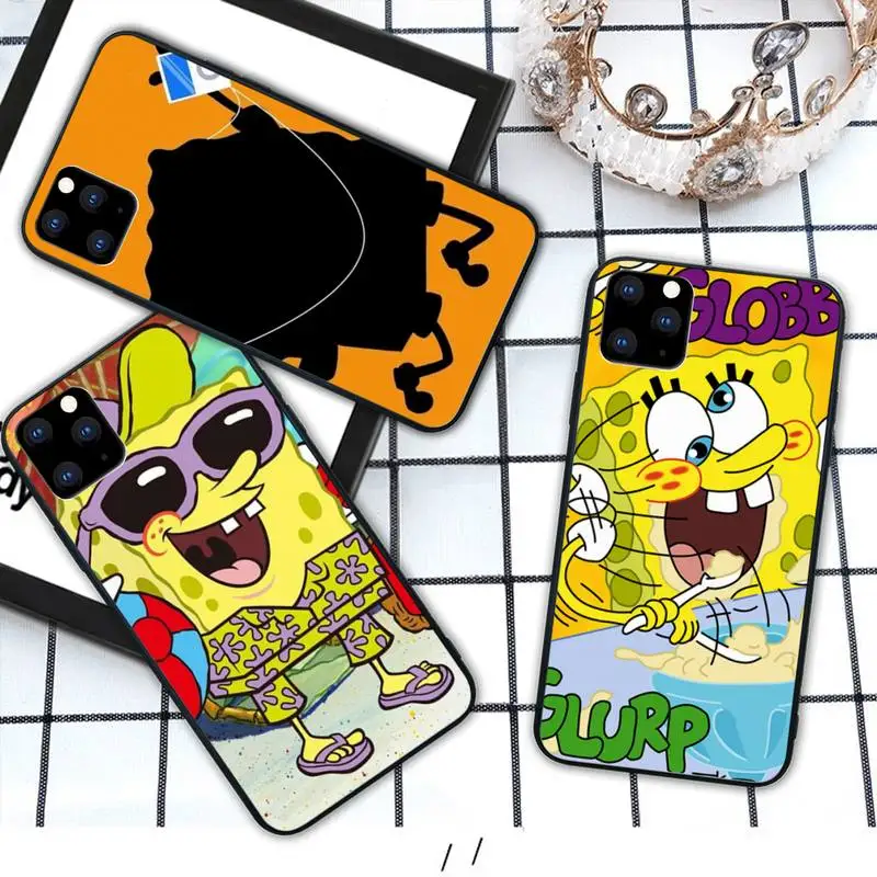 

funny SpongeBob Patrick Star mobile phone cover case for iphone se 2020 6 6s 7 8 plus x xs max xr 11 12 pro max coque