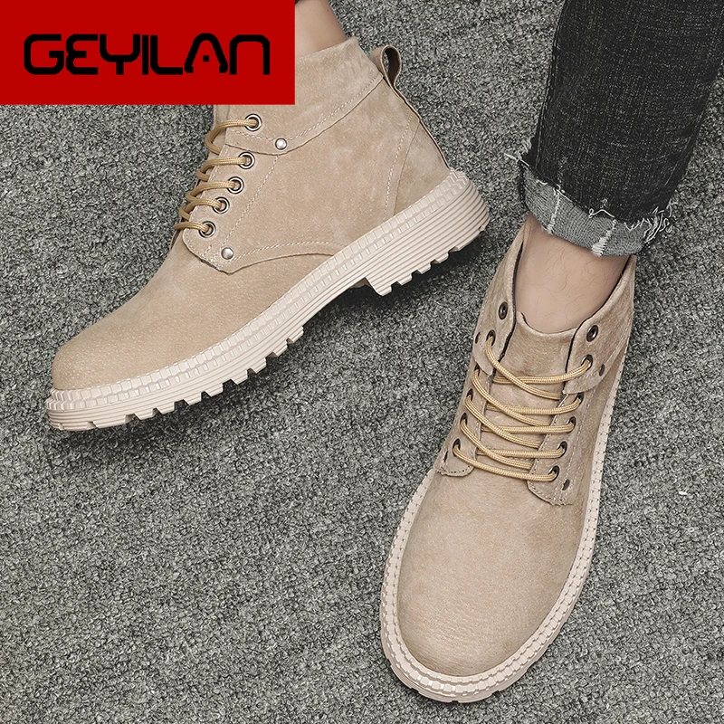 

Brand Men Snow Boots Winter Warm Men Motorcycle Boots Lace-Up Non-slip Male Ankle Boots Waterproof Autumn Man Work Shoes *8888