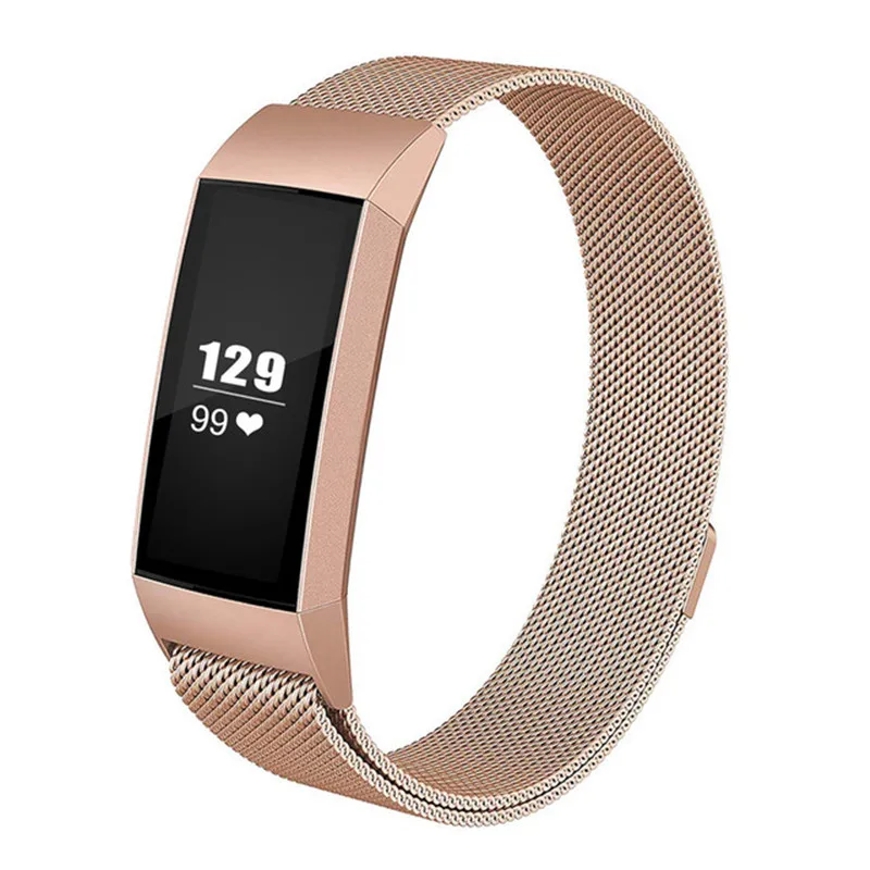 Для Fitbit Charge 3 Нержавеющая сталь магнитный Миланский ремешок сменный ремешок для Fitbit Charge 3 ремешок для часов петля